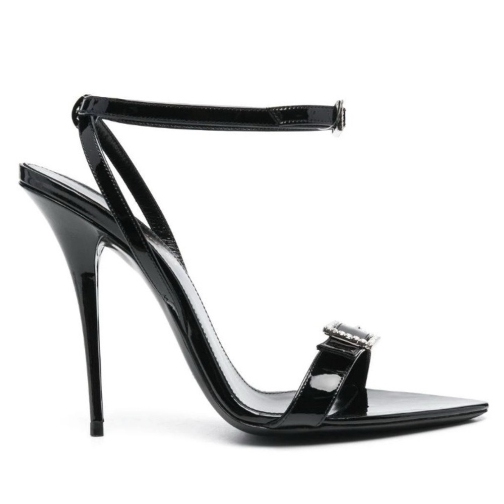 Saint Laurent Gippy 110mm Buckled Sandals - Black - Picture 2 of 7